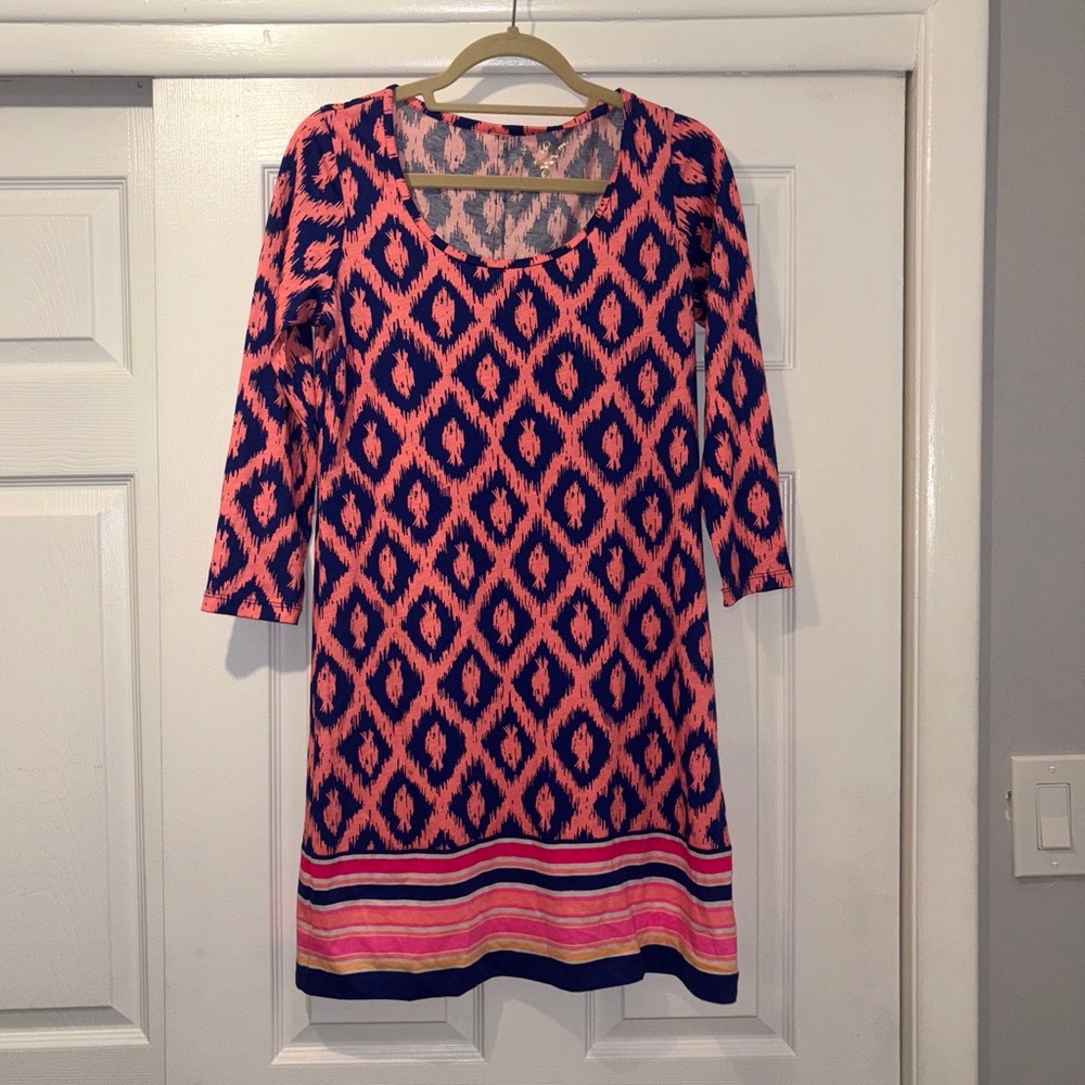 Lilly Pulitzer Little Fish Engineered Beacon A-Line Knit - size small